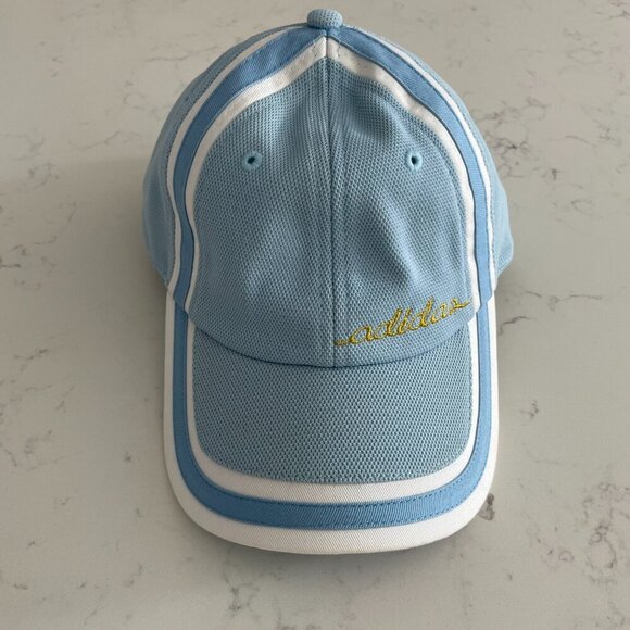 Adidas Lightweight Structured Adj Poly Mesh Ball Cap Baby Blue White OS NWOT - Picture 11 of 12